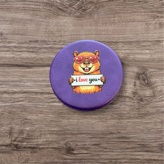 UV Printed i love you Compact Mirror