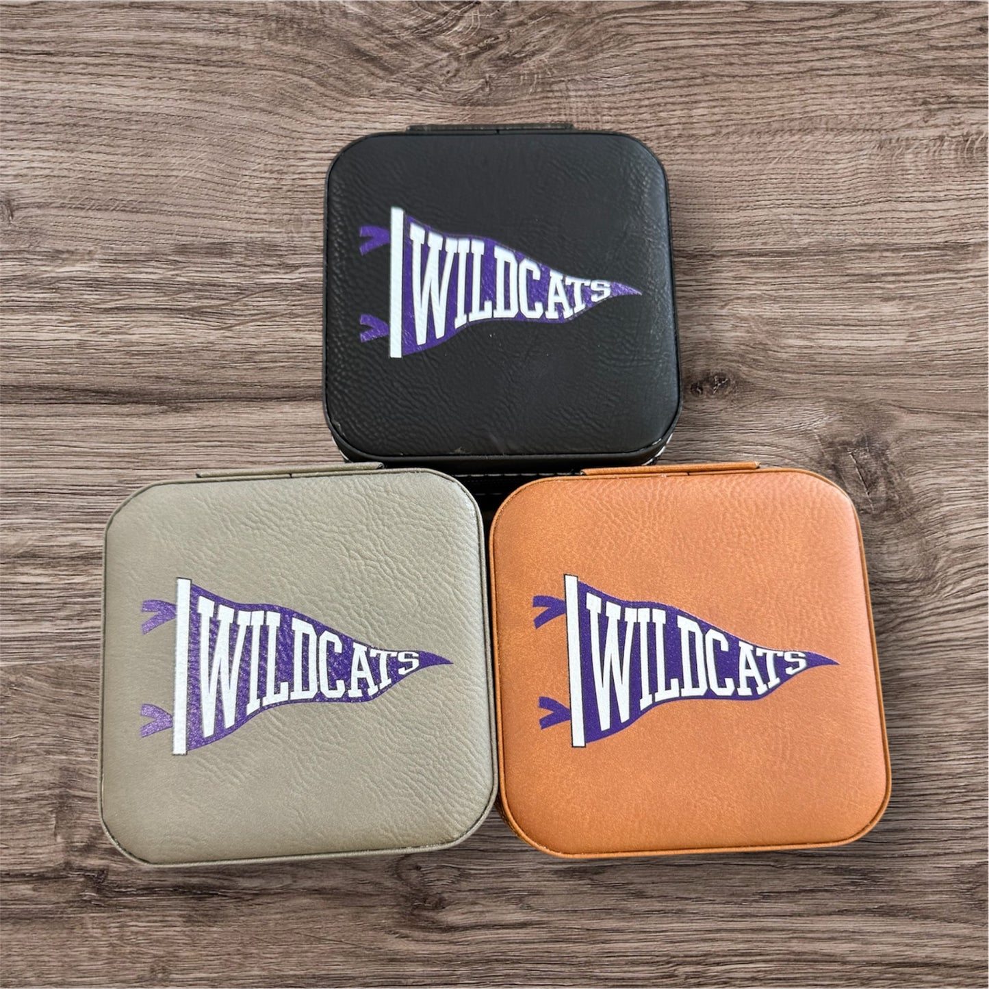 UV Printed Wildcats Pennant Jewelry Box