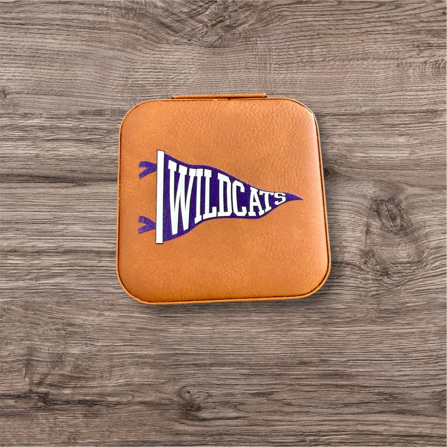 UV Printed Wildcats Pennant Jewelry Box