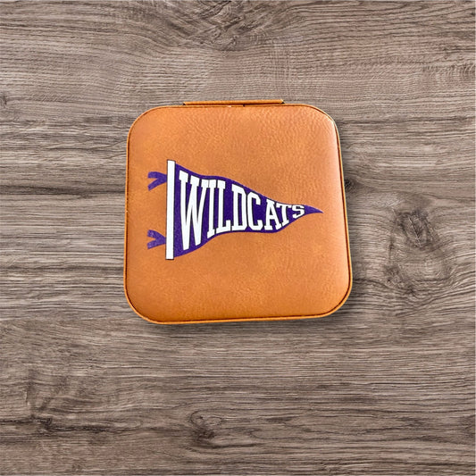 UV Printed Wildcats Pennant Jewelry Box