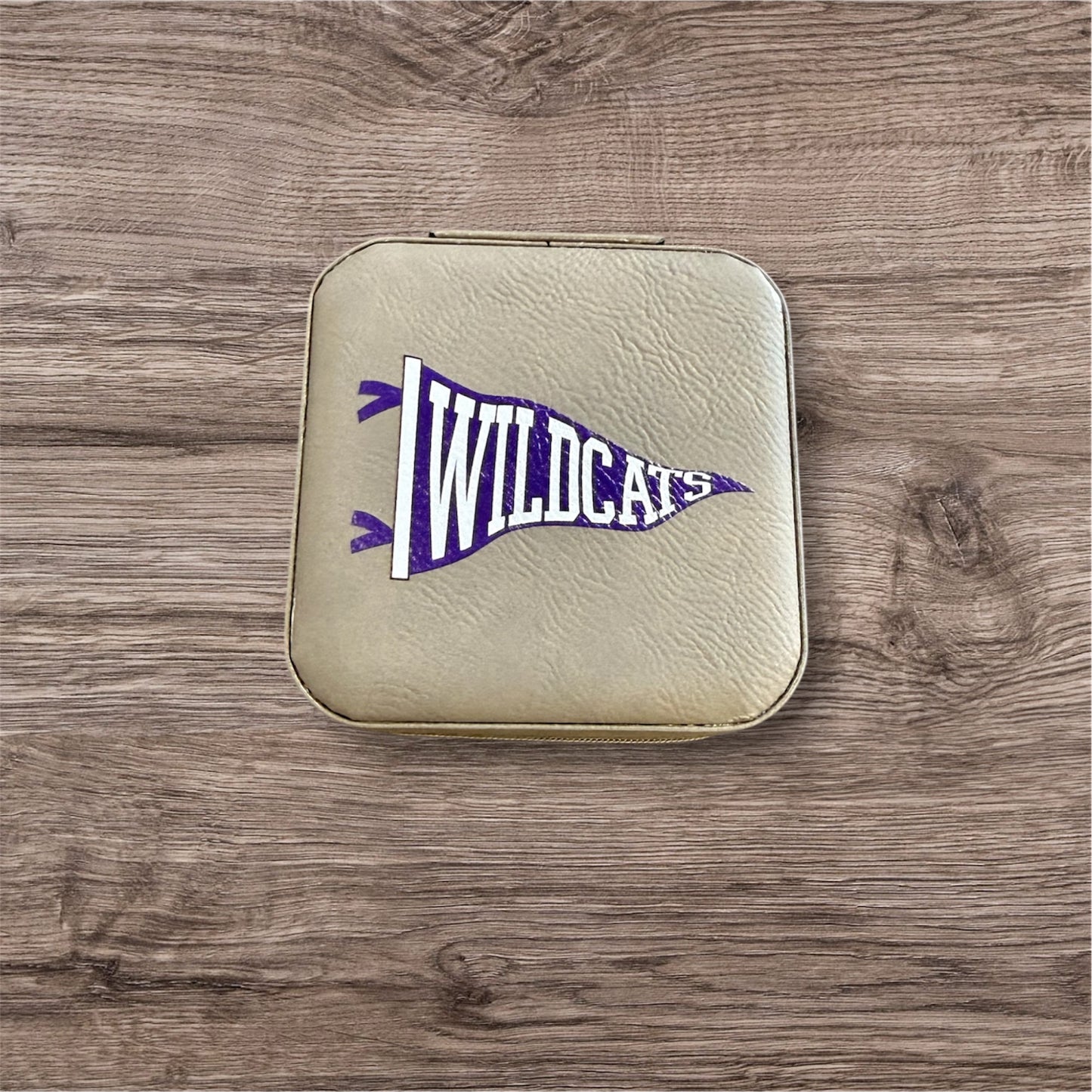 UV Printed Wildcats Pennant Jewelry Box