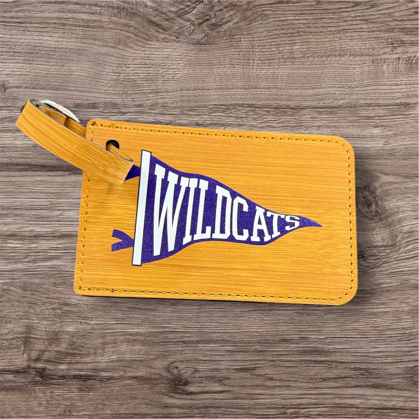 UV Printed Wildcats Pennant Luggage Tag
