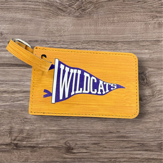 UV Printed Wildcats Pennant Luggage Tag