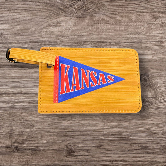UV Printed Kansas Pennant Luggage Tag