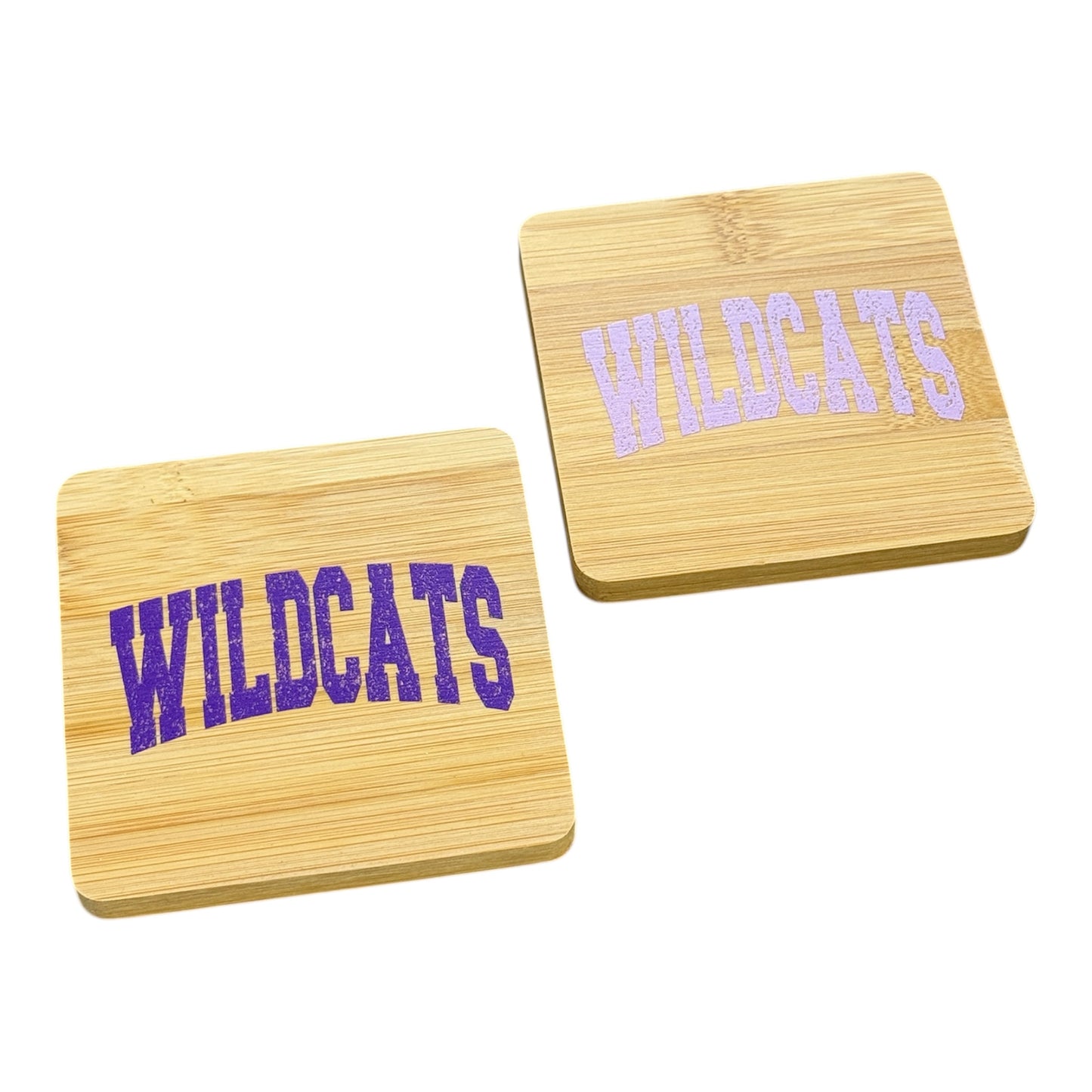 UV Printed Wildcats Wooden Coaster