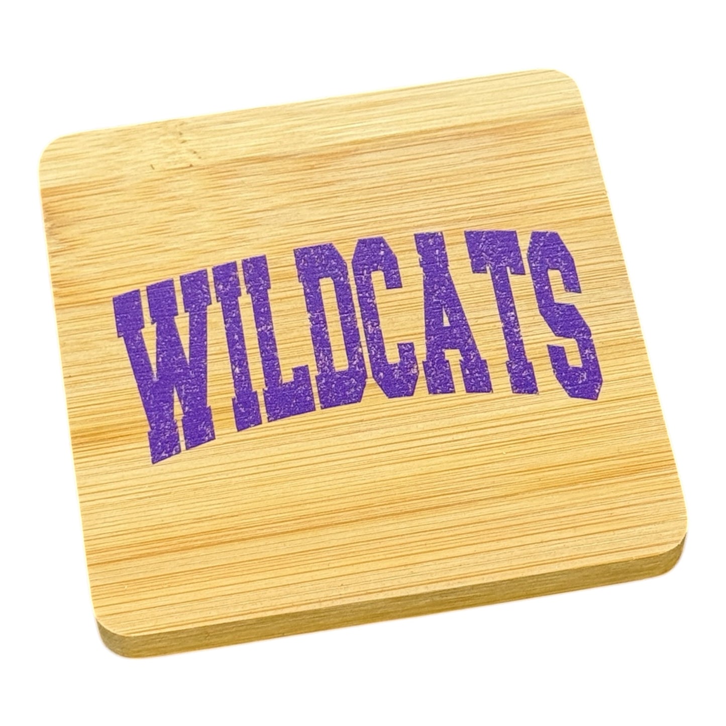 UV Printed Wildcats Wooden Coaster