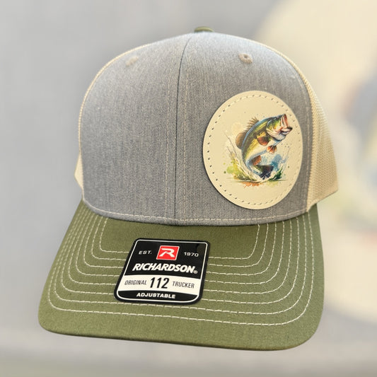 UV Printed Offset Bass Men's Richardson 112 Trucker Hat
