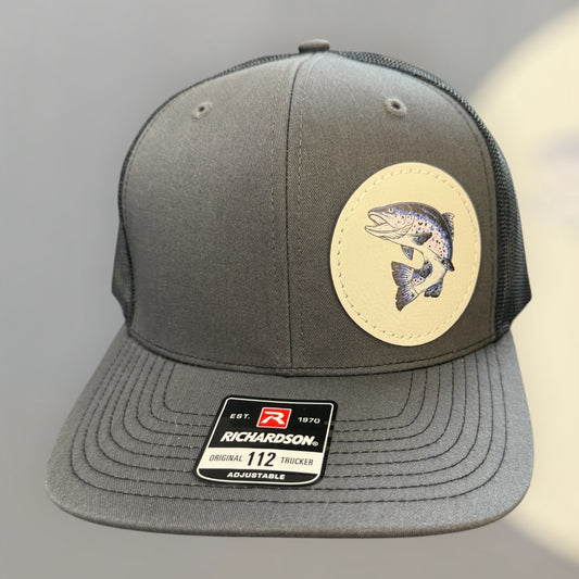 UV Printed Offset Bluewater Trout Men's Richardson 112 Trucker Hat