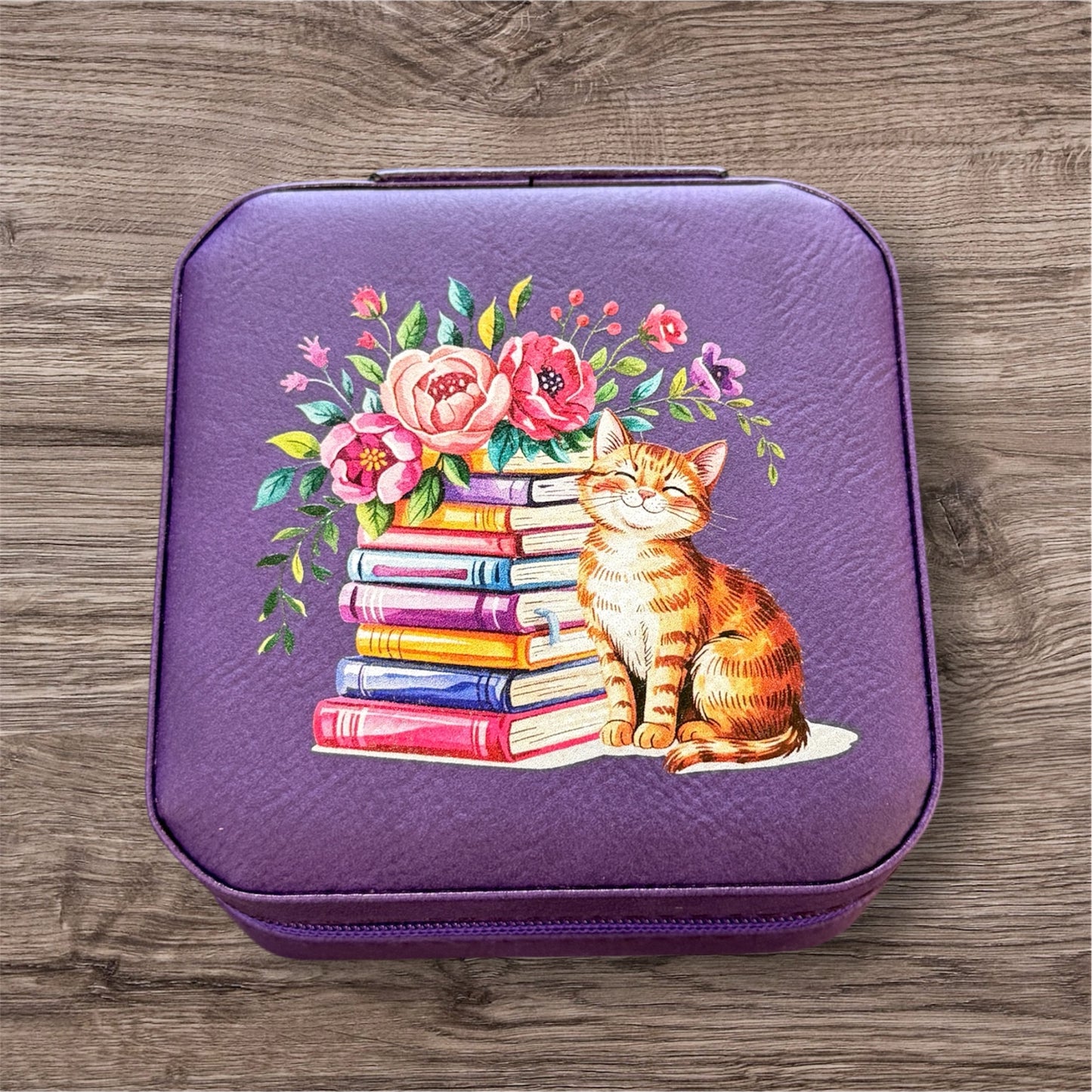 UV Printed Whiskers, Words & Wildflowers Jewelry Box