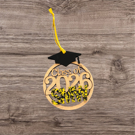 2026 Personalized School Name Graduation Ornament