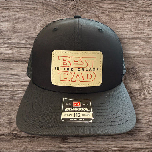 Best Dad in the Galaxy Men's Richardson 112 Trucker Hat