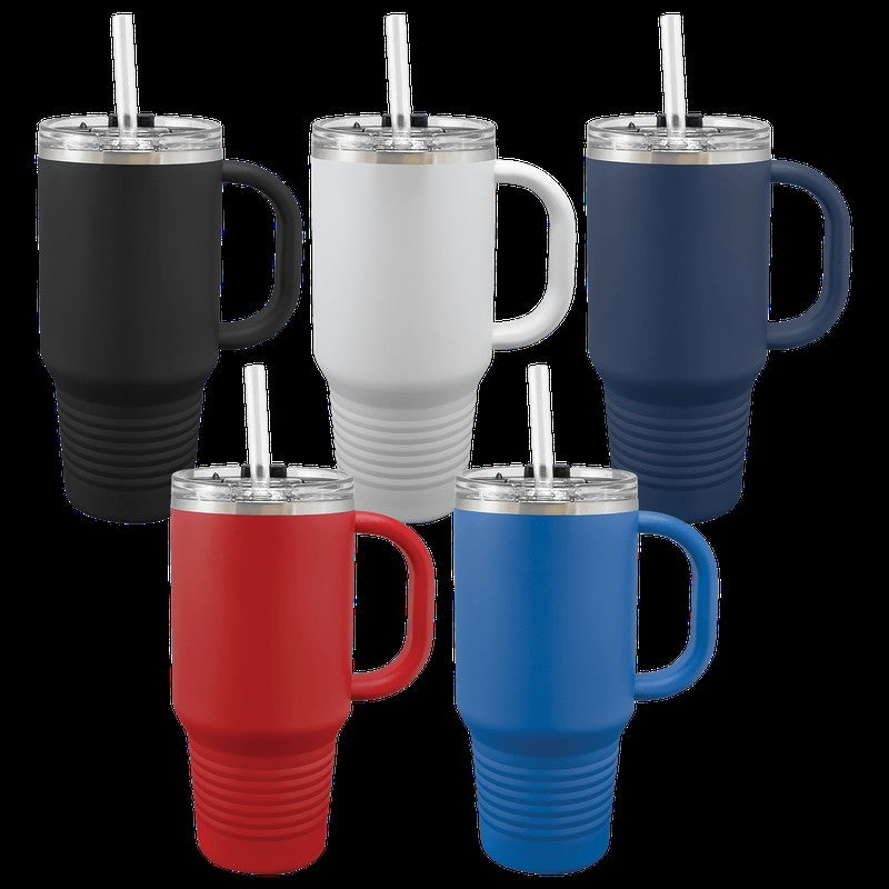 Royal KC Checkered Paint Polar Camel 32 oz Travel Mug