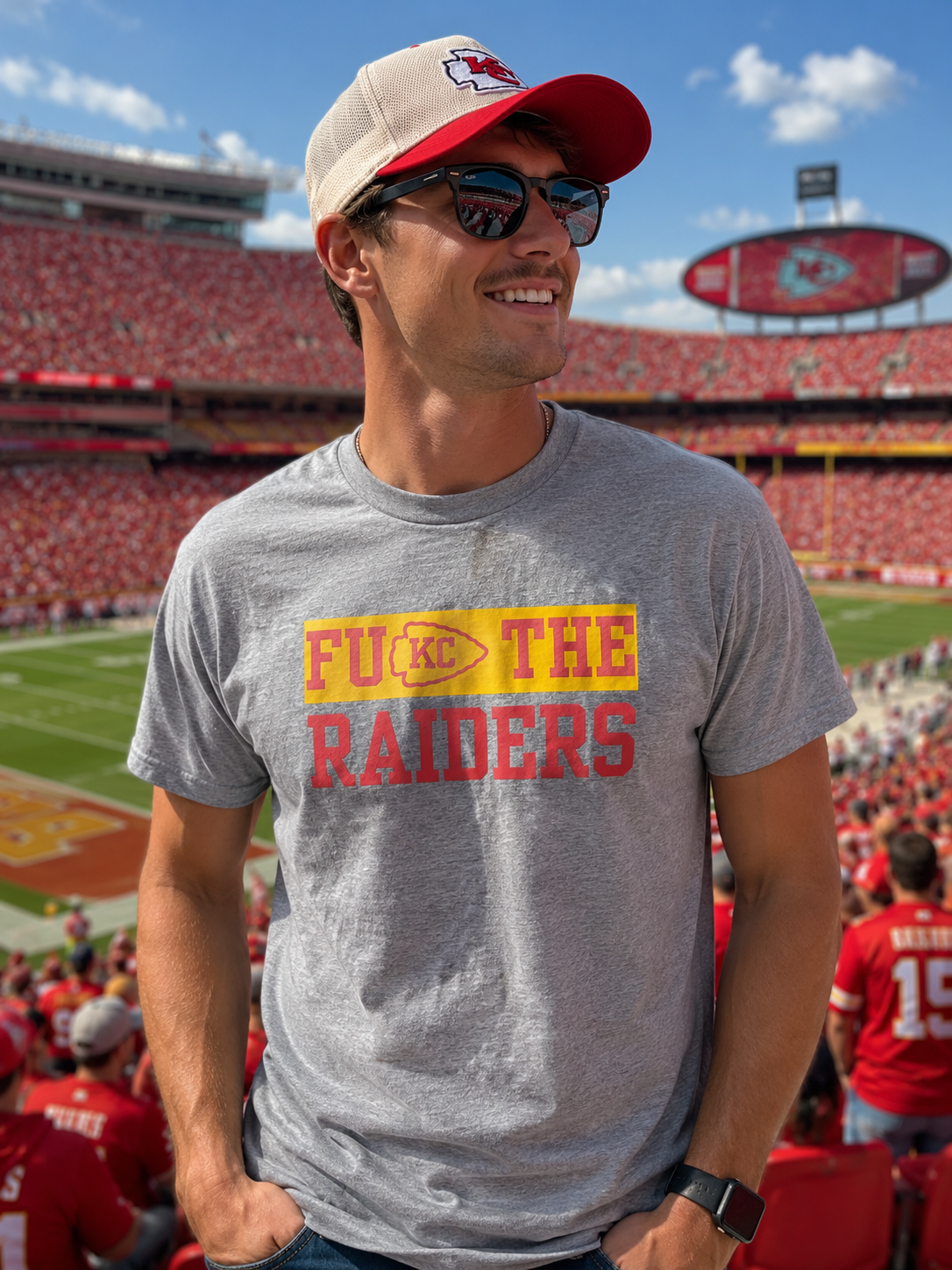 Kansas City Rivalry Football T-Shirt | KC Game Day Graphic Tee
