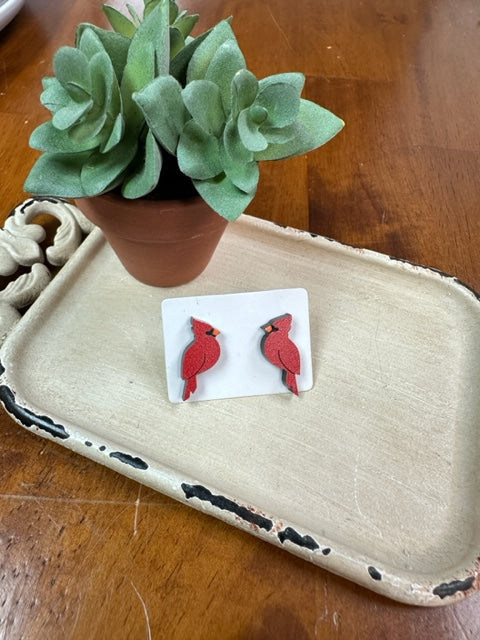 Cardinal Studs