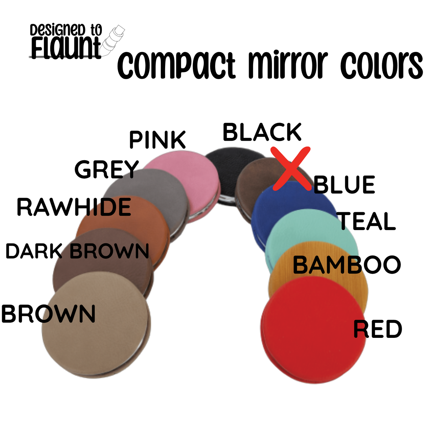UV Printed Cozy Chapters Cat Compact Mirror