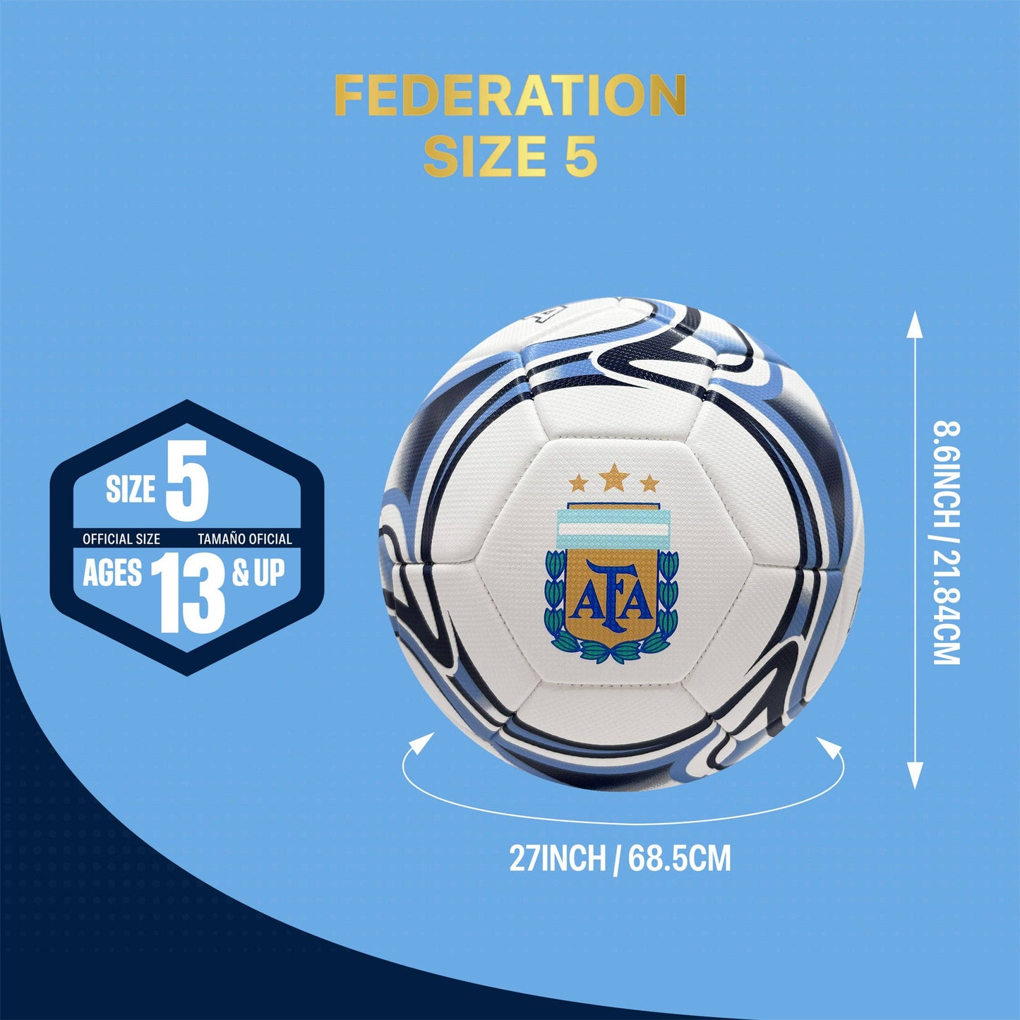 Argentina Soccer Ball - AFA14BLT
