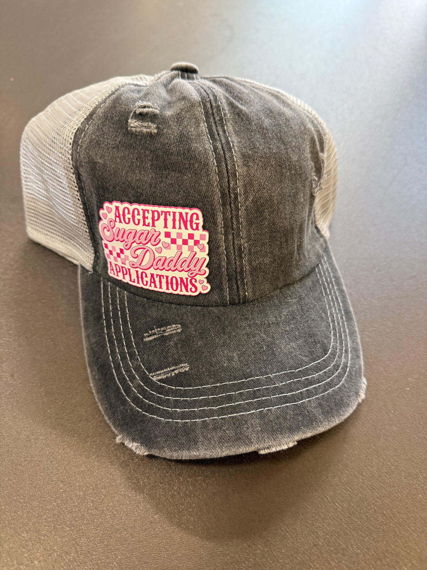 Accepting Sugar Daddy Applications Women's Ponytail Hat