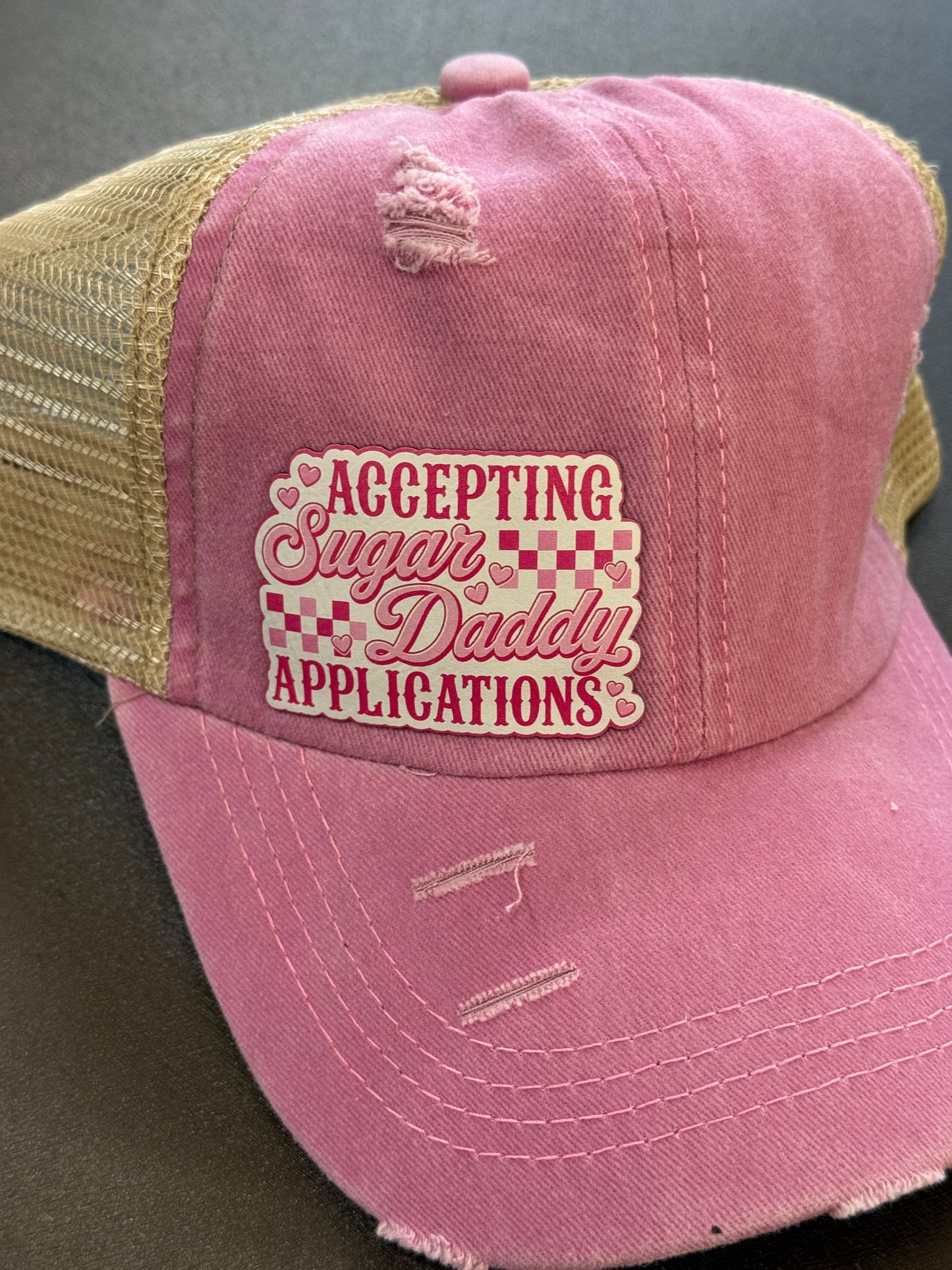 Accepting Sugar Daddy Applications Women's Ponytail Hat