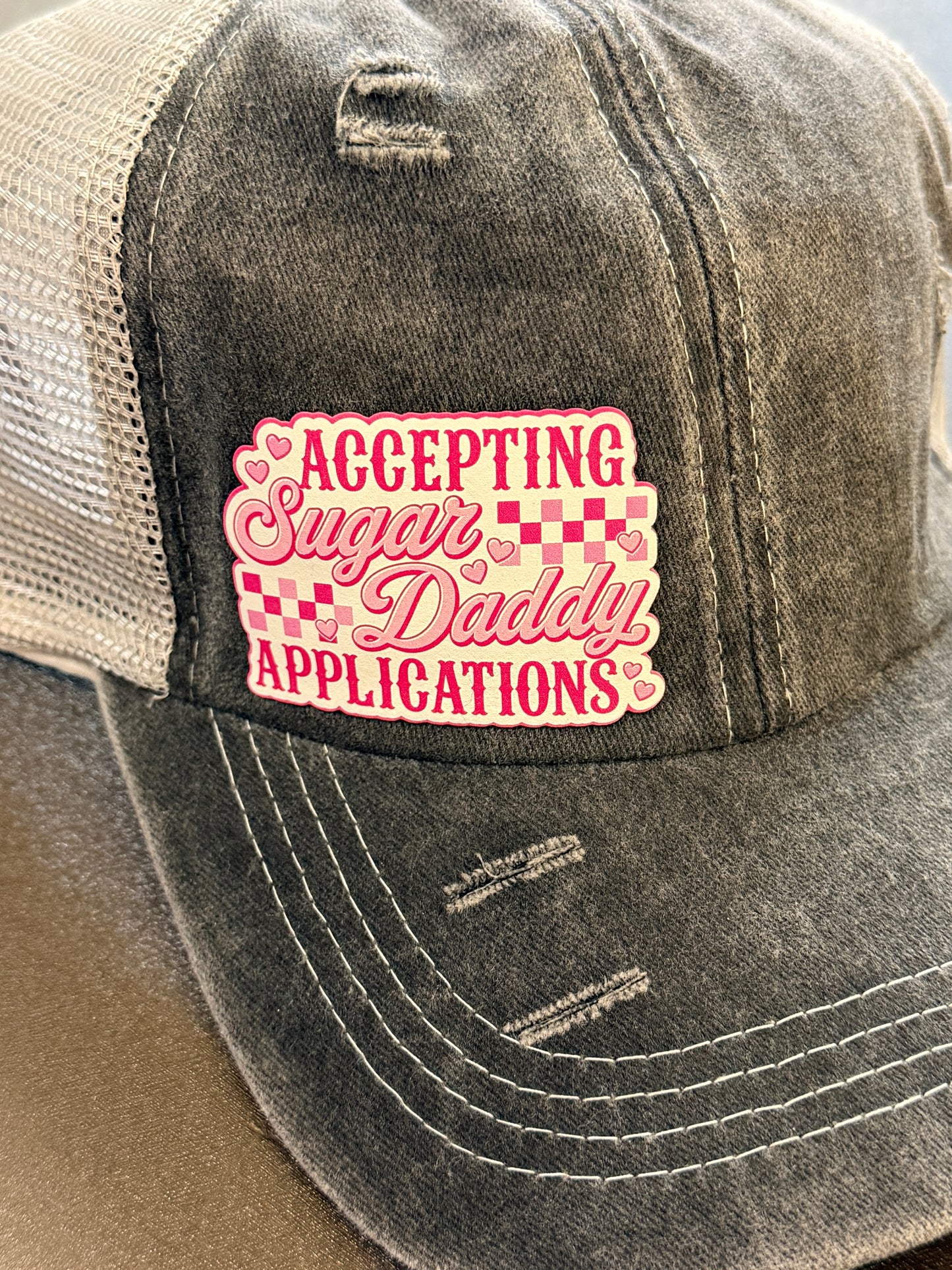 Accepting Sugar Daddy Applications Women's Ponytail Hat
