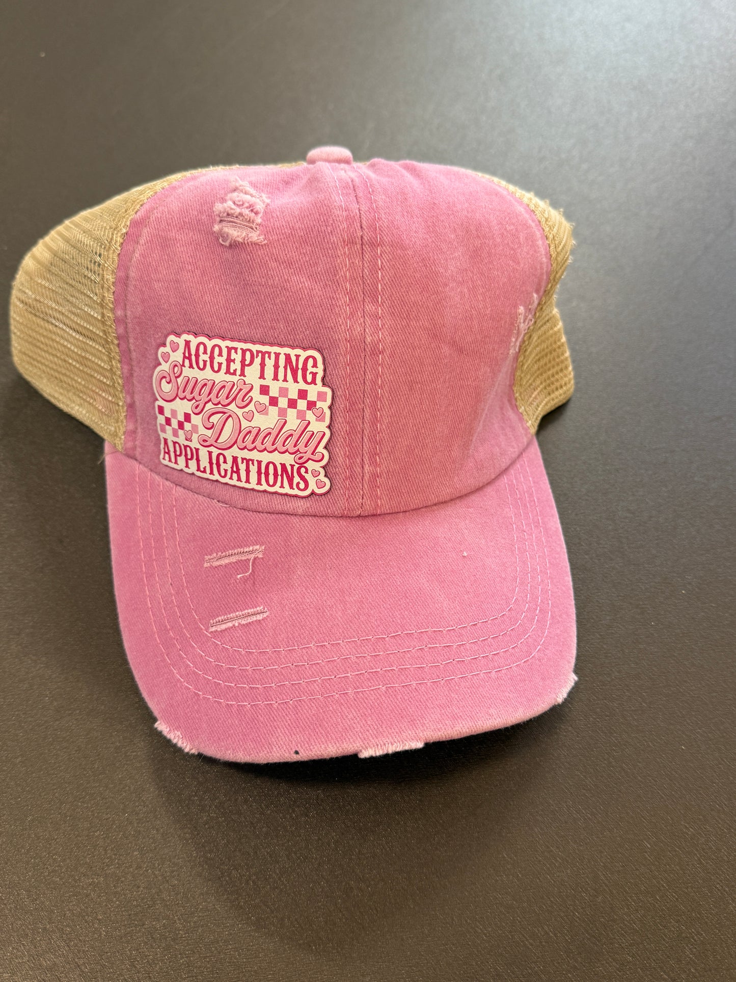 Accepting Sugar Daddy Applications Women's Ponytail Hat