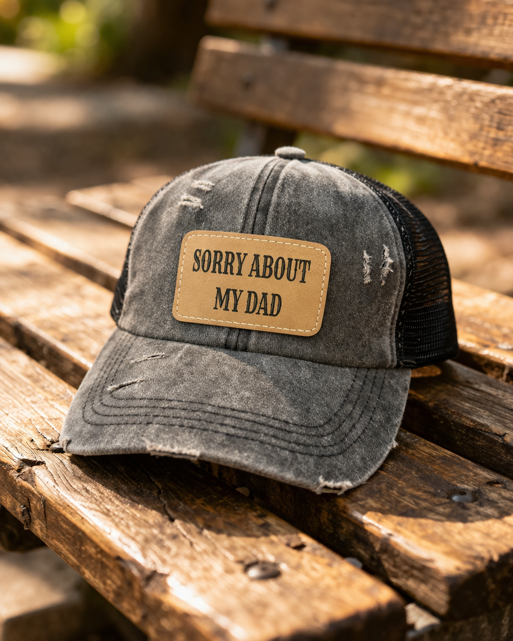 Engraved Sorry About My Dad Women's Criss Cross Hat
