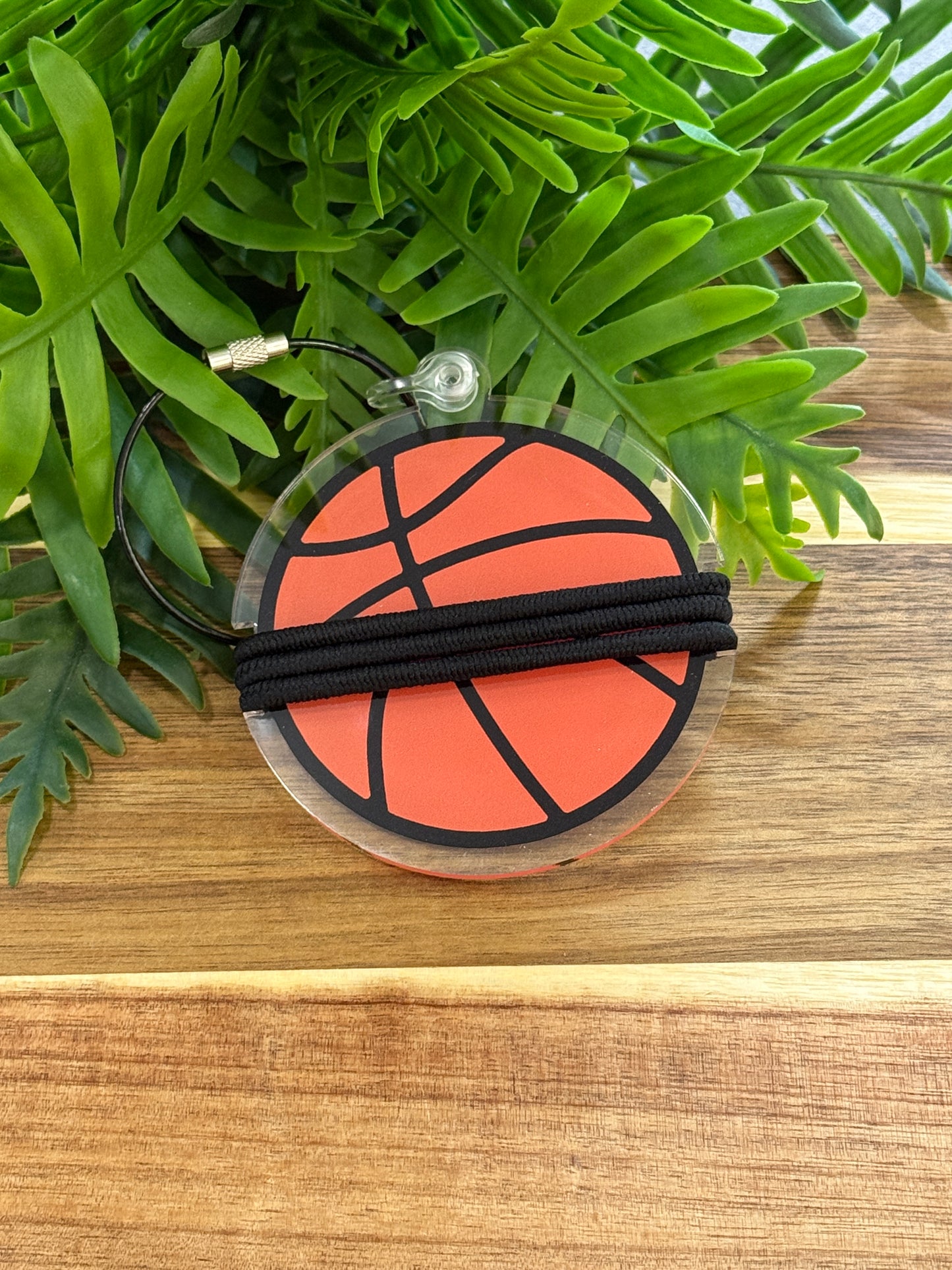 Sports Ponytail Holder Keychains (Volleyball, Softball, Soccer, Basketball)