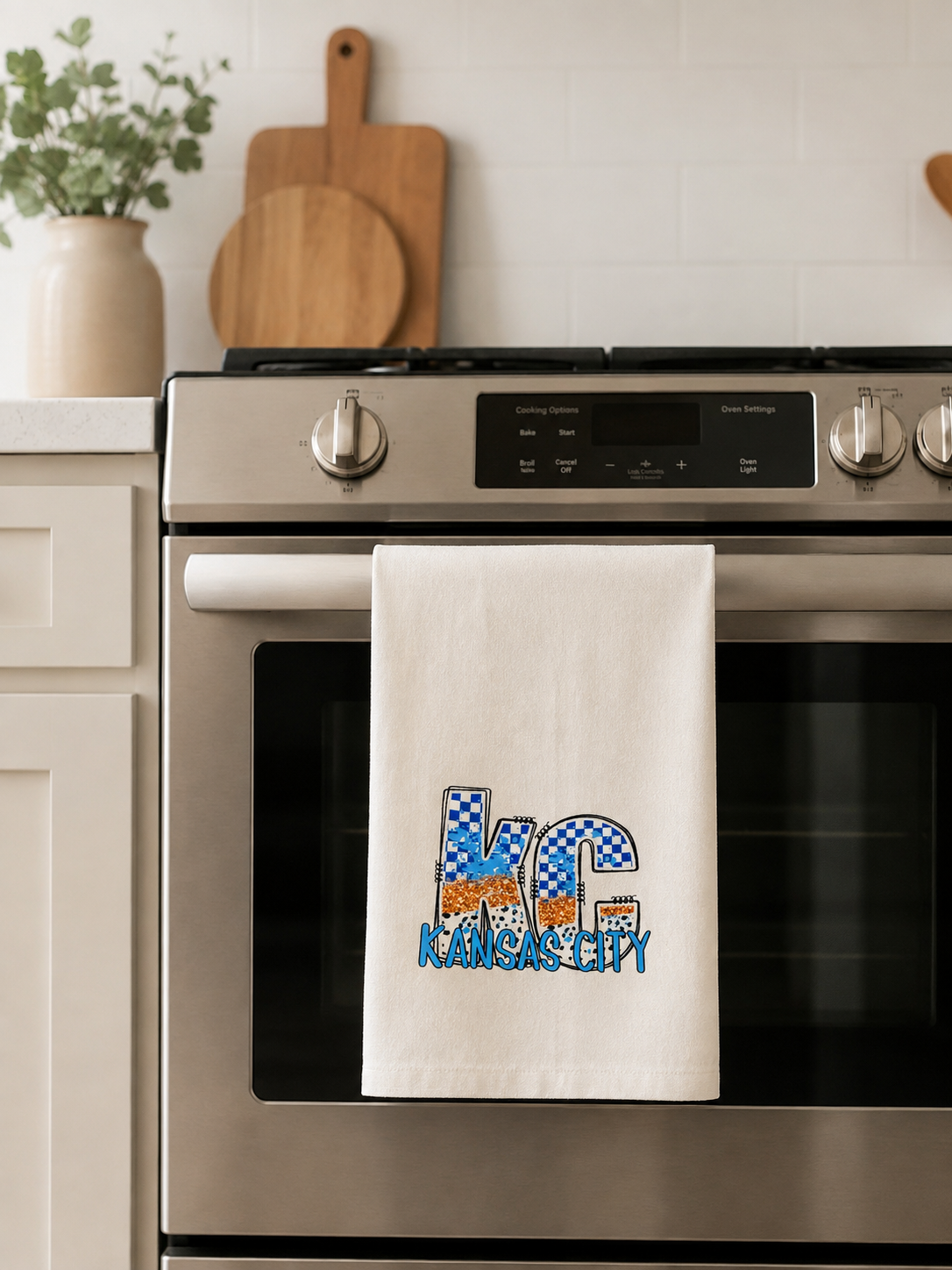 Kansas City Home Team Baseball Tea Towel / KC Baseball Gifts