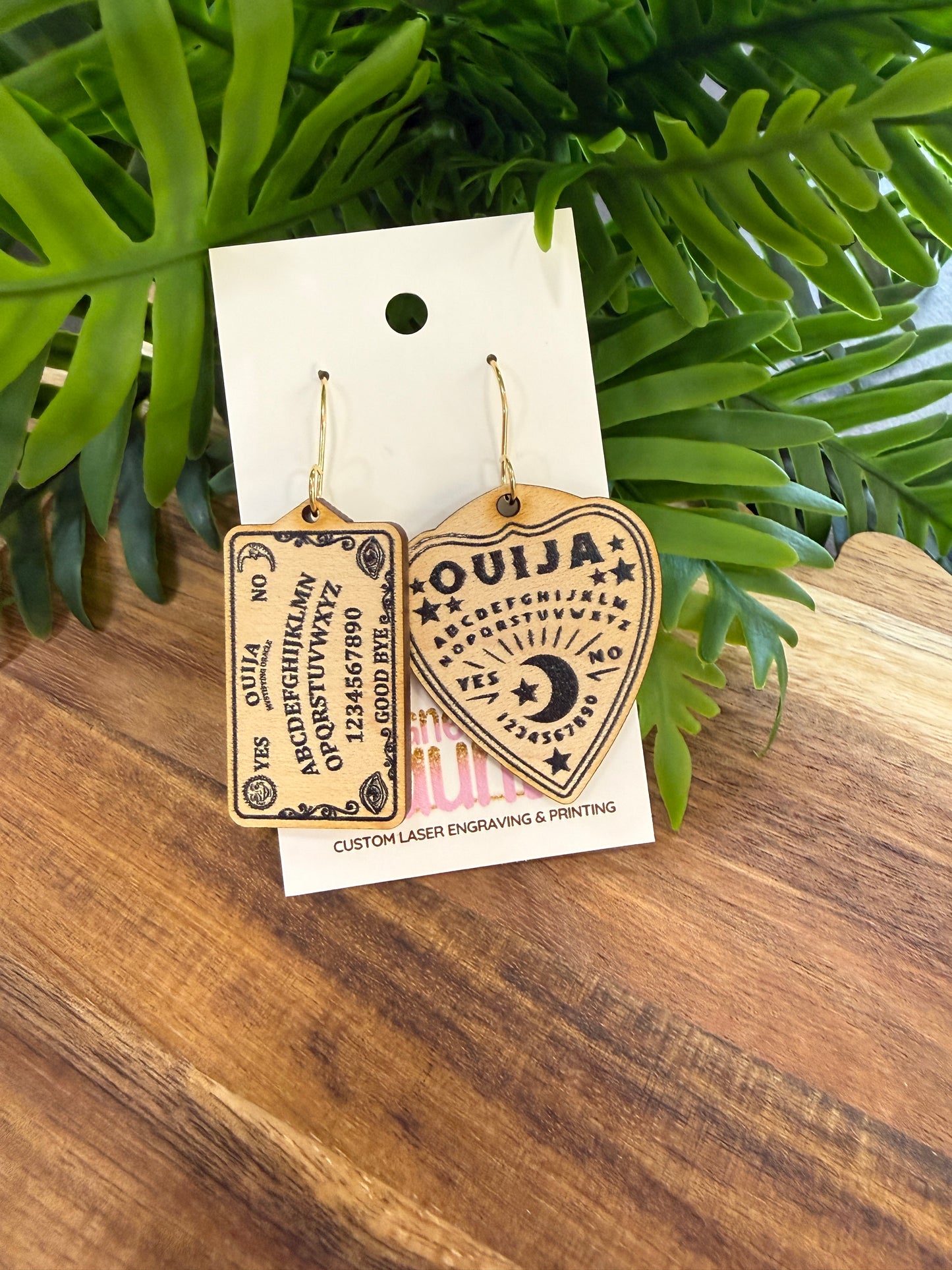 OUIJA Board & Planchette Earrings