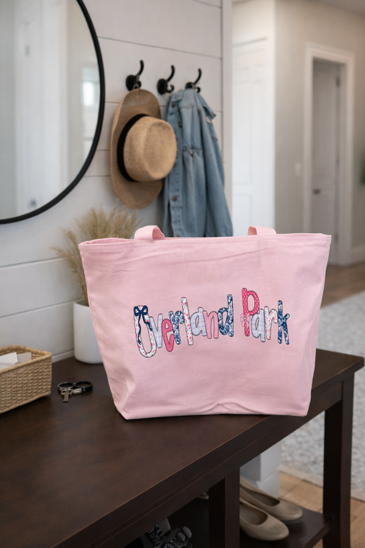 Preppy Overland Park Canvas Bag