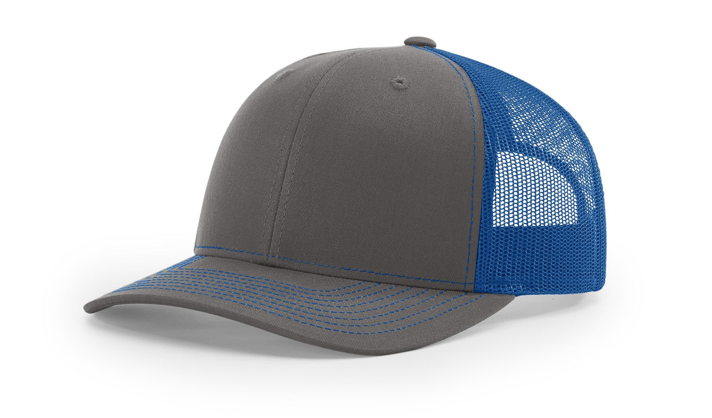 UV Printed Patriotic Buck Flag Men's Richardson 112 Trucker Hat