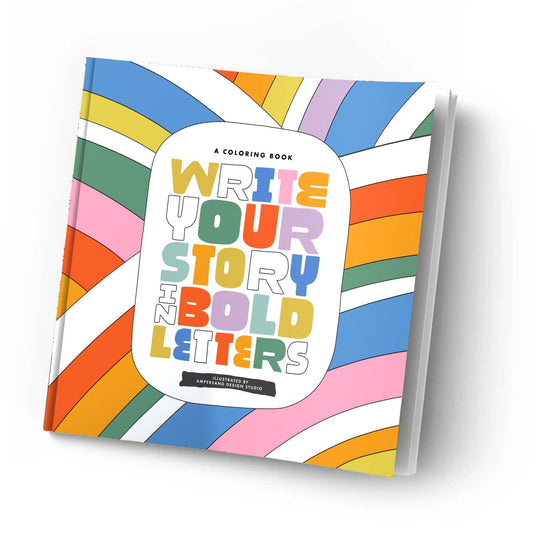Write Your Story in Bold Letters Coloring Book