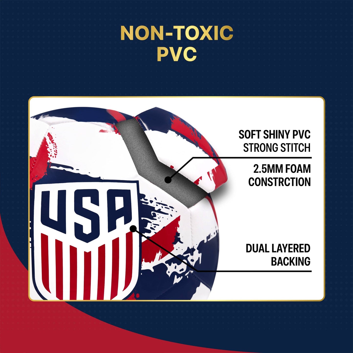 US Men's National Team Soccer Ball - USSF93BL