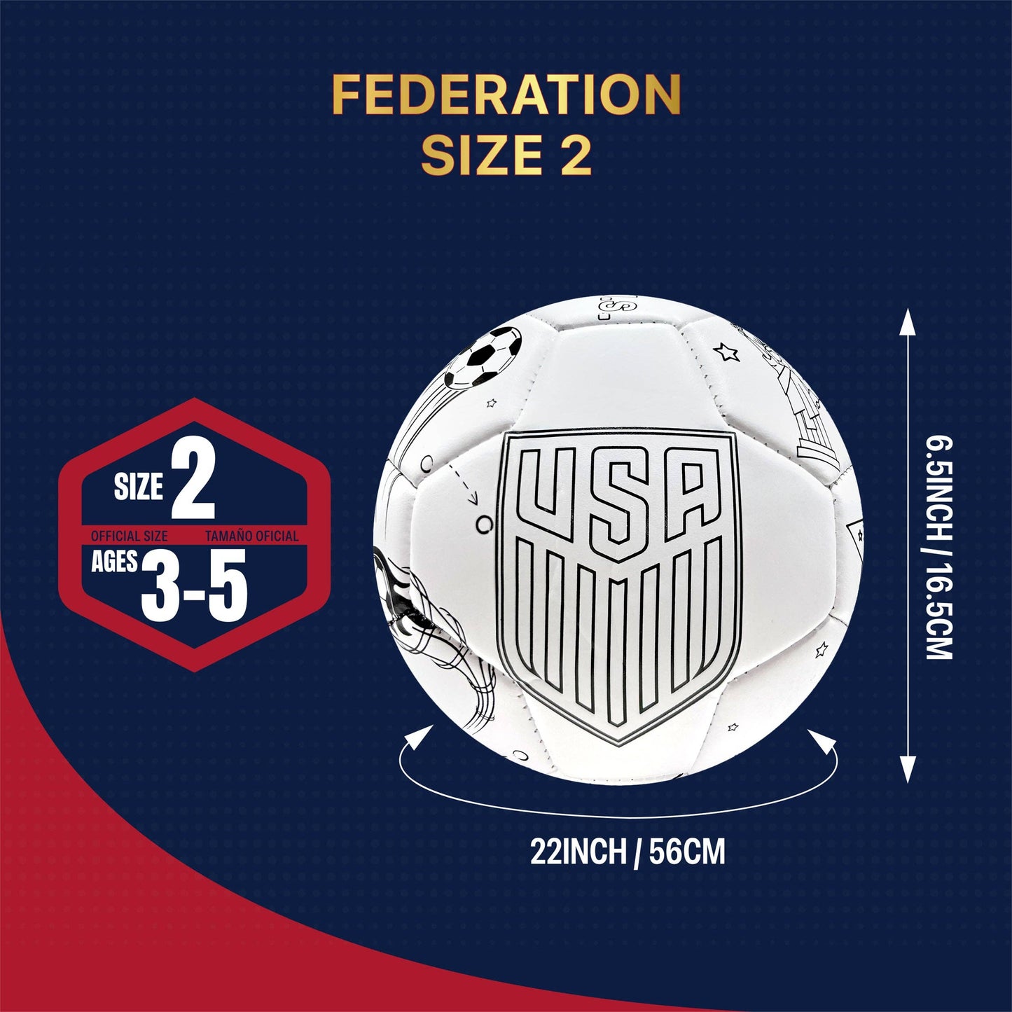 US Soccer Federation Soccer Ball - USSF100BL-2