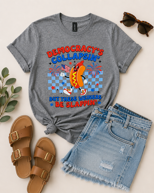 Democracy is Collapsin' Tee | Graphic Shirt