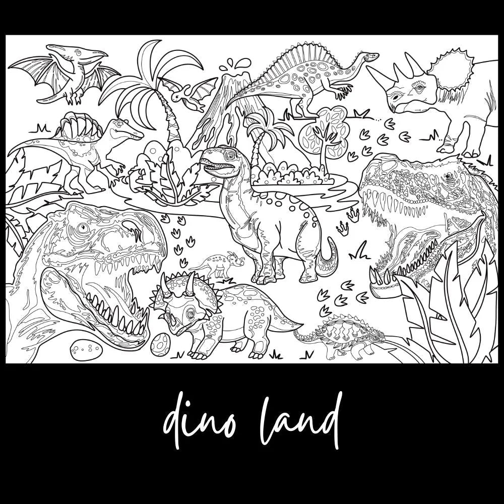 Dino Coloring Page