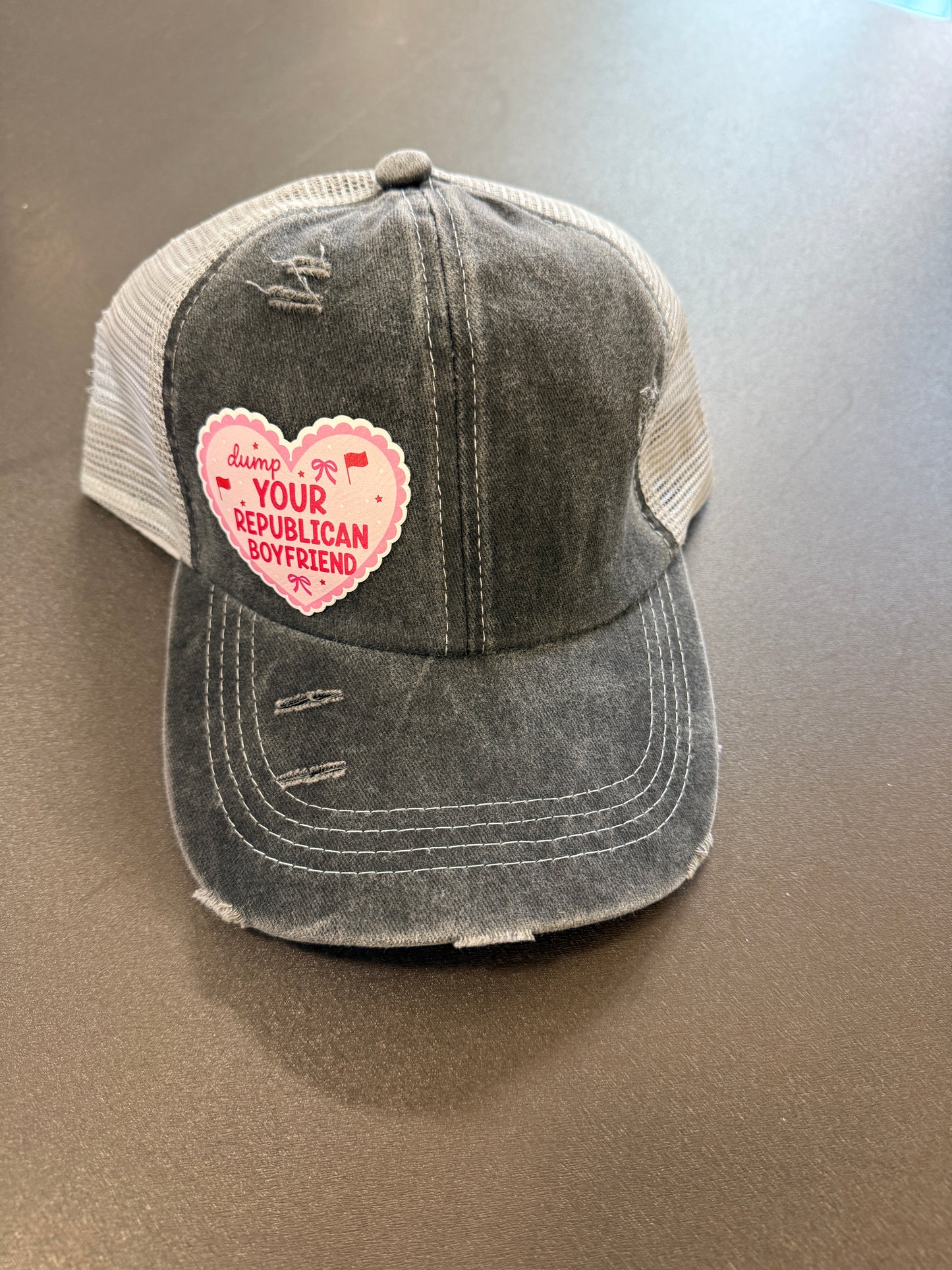 Dump Your Republican Boyfriend Women's Ponytail Hat