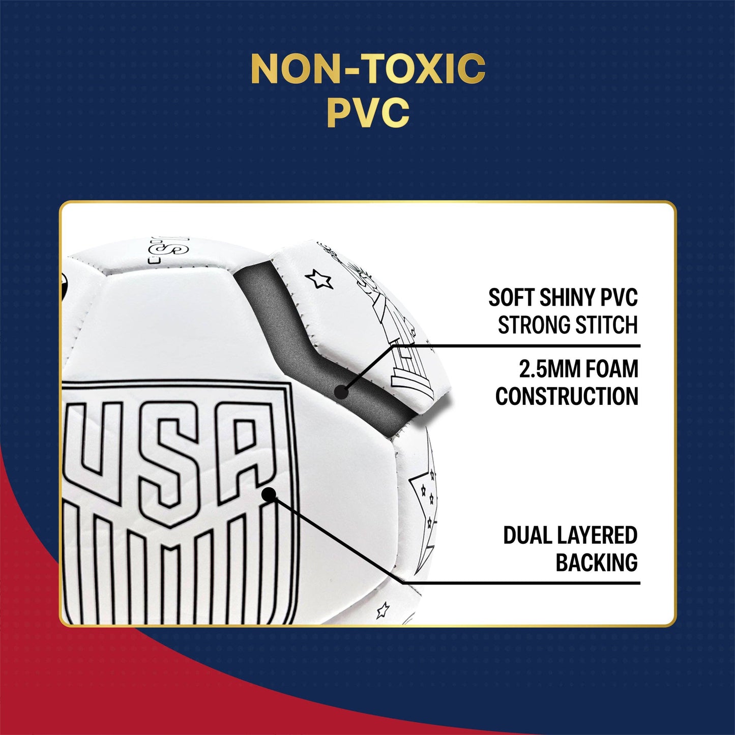 US Soccer Federation Soccer Ball - USSF100BL-2