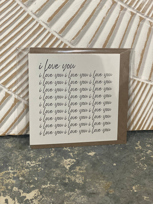 Mini Card I Love You