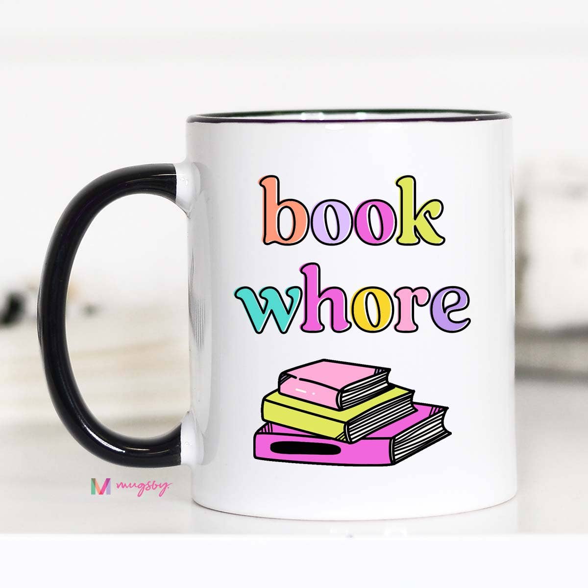 Book Whore Funny Coffee Mug, Book Cup, Funny Mug
