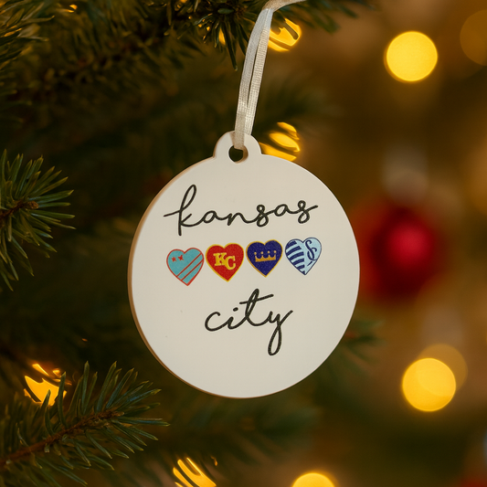 UV Printed Kansas City Sports Acrylic Ornament