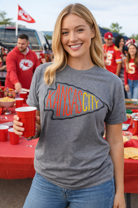 Kansas City Arrowhead Ombre Tee