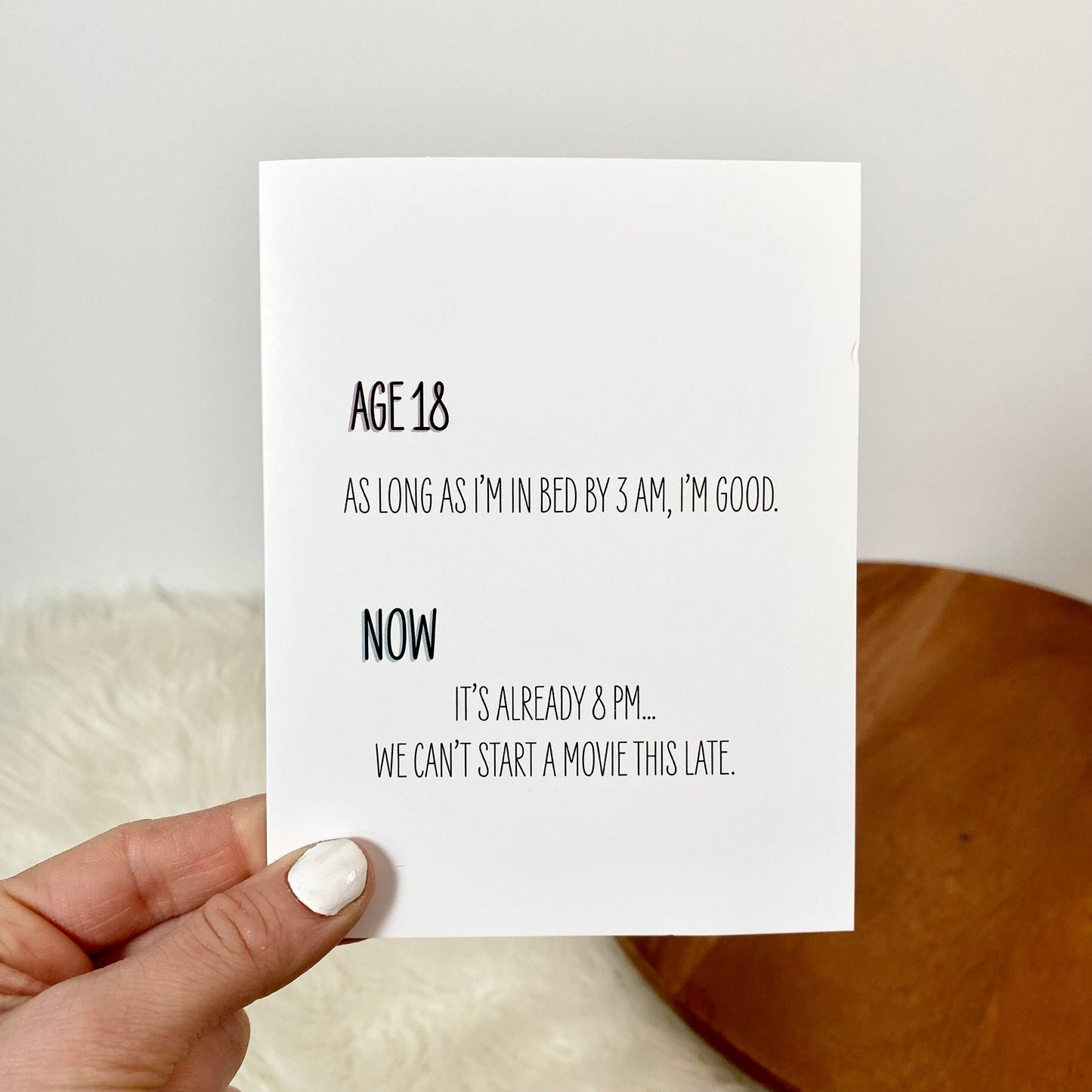 Age 18 vs Now, Funny Birthday Cards