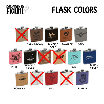 UV Printed FU KC The Bengals 6 oz Flask