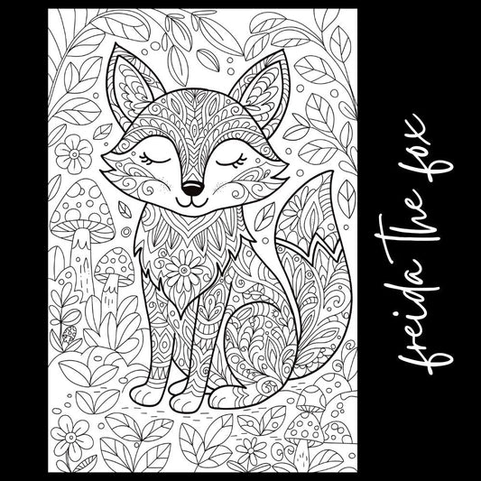 Fox Coloring Page