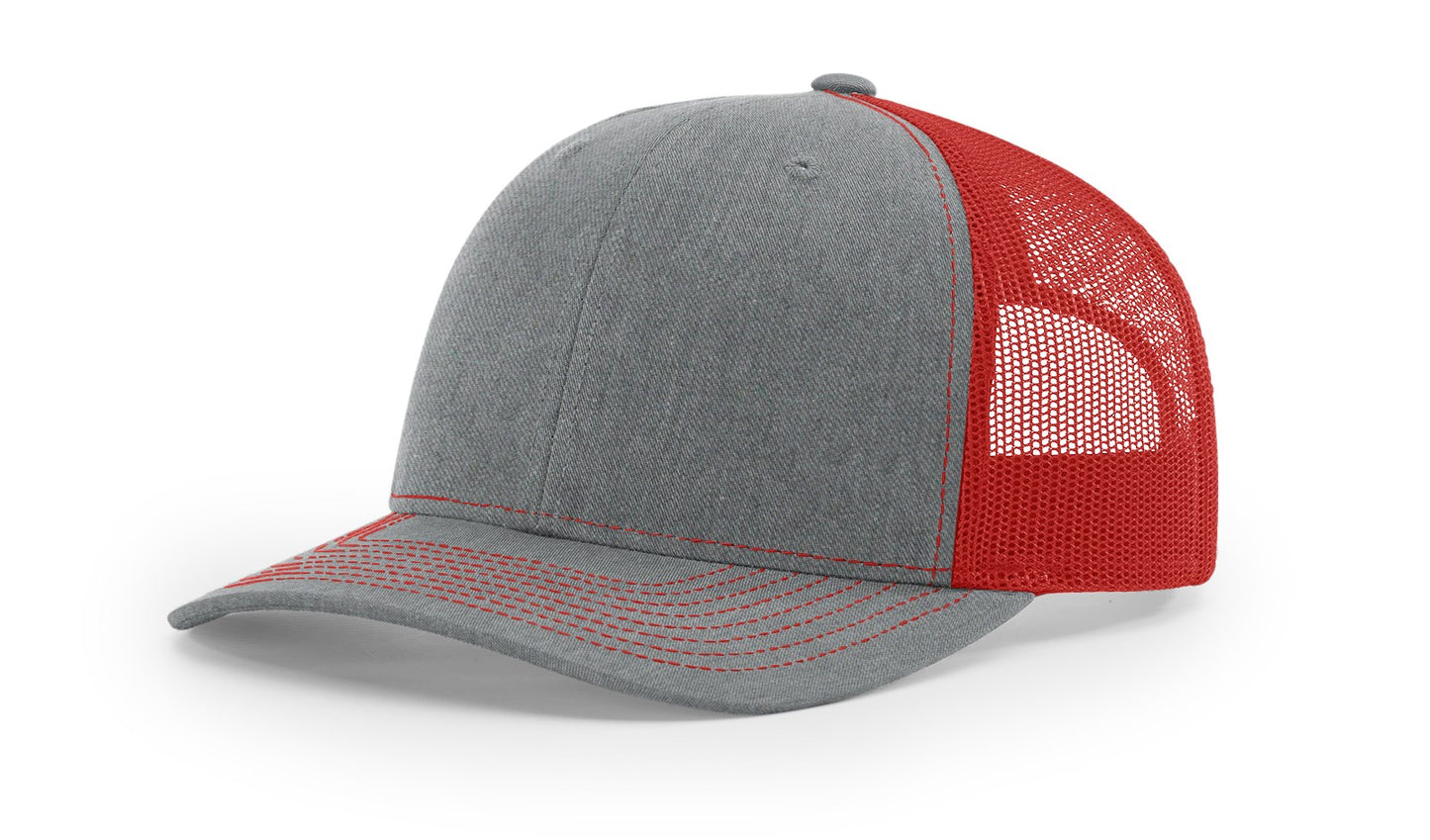 UV Printed Patriotic Buck Flag Men's Richardson 112 Trucker Hat