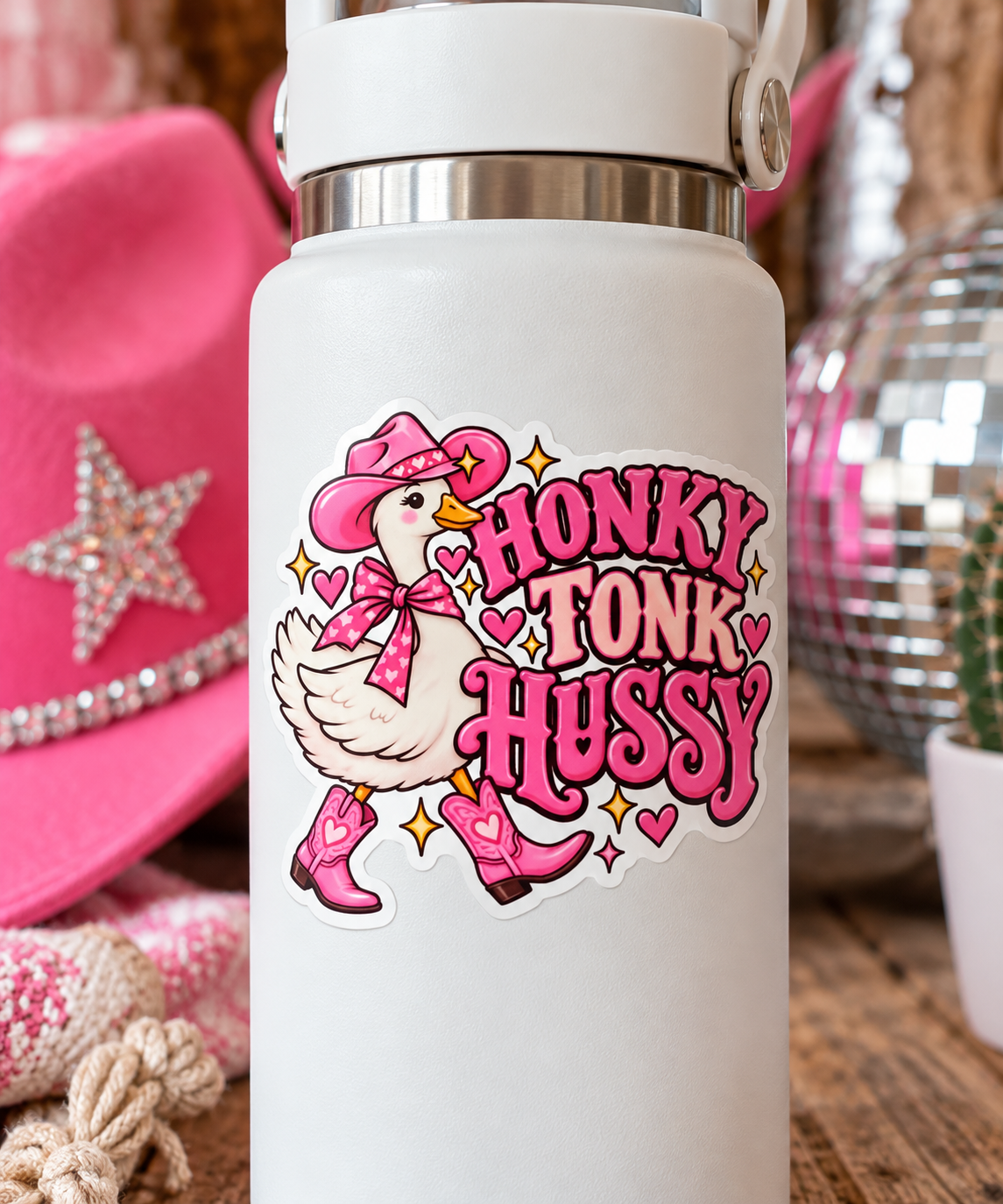 Honky Tonk Hussy Sticker