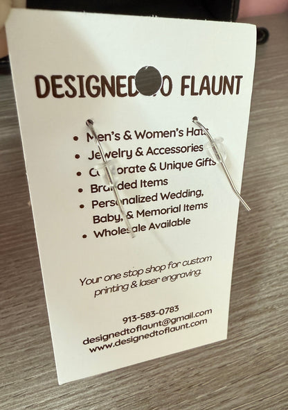 UV Printed Sooner Style Acrylic Dangle Earrings