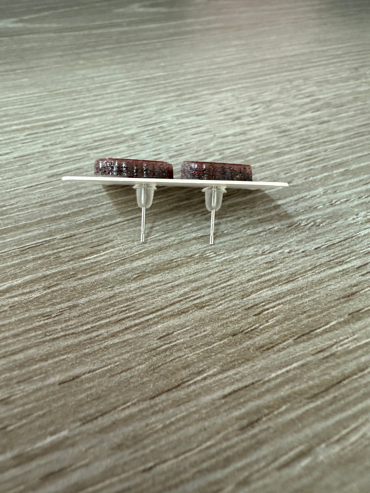 UV Printed Shaggy Sweethearts Acrylic Stud Earrings