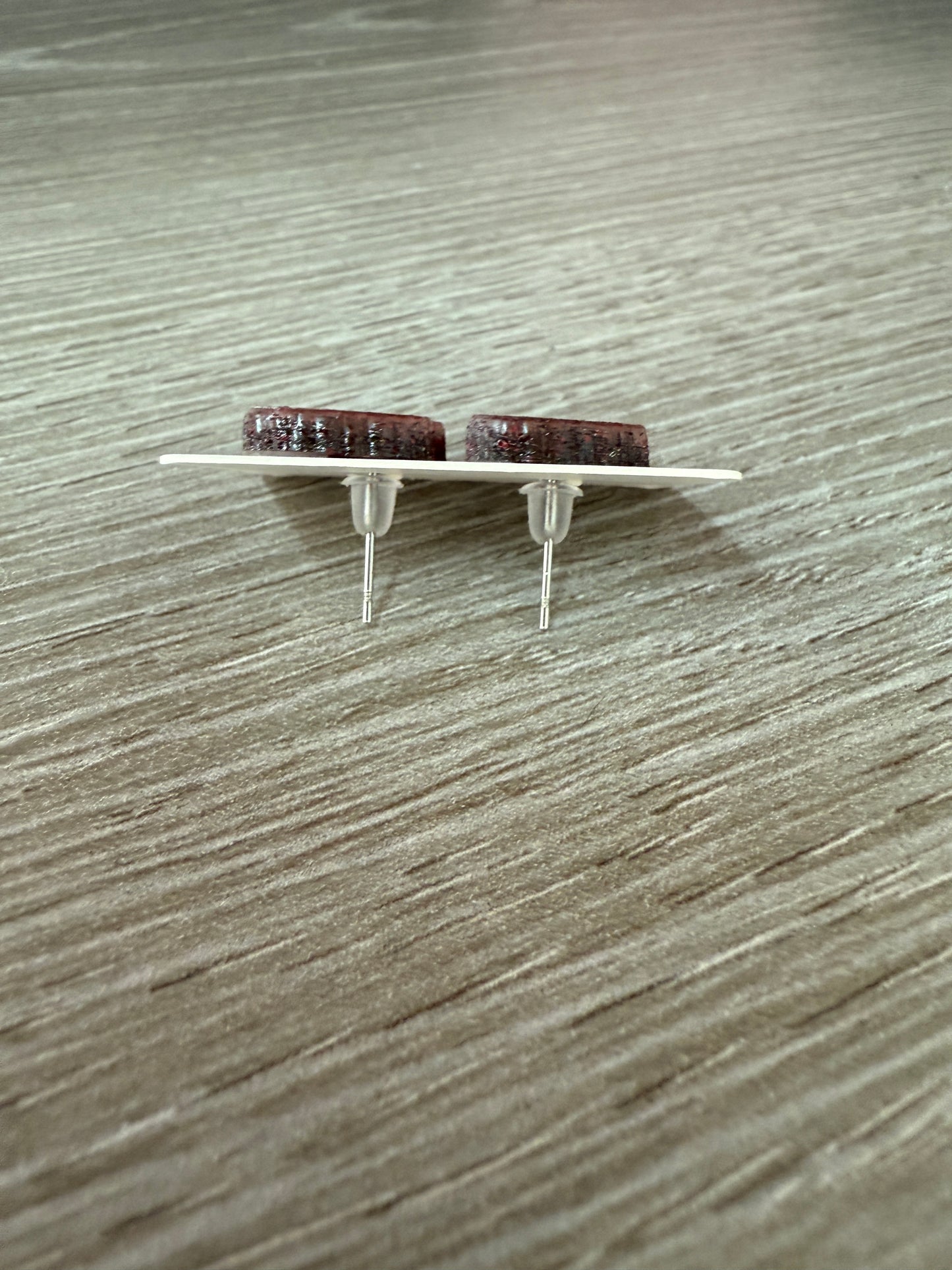 UV Printed Styling Seat Acrylic Stud Earrings