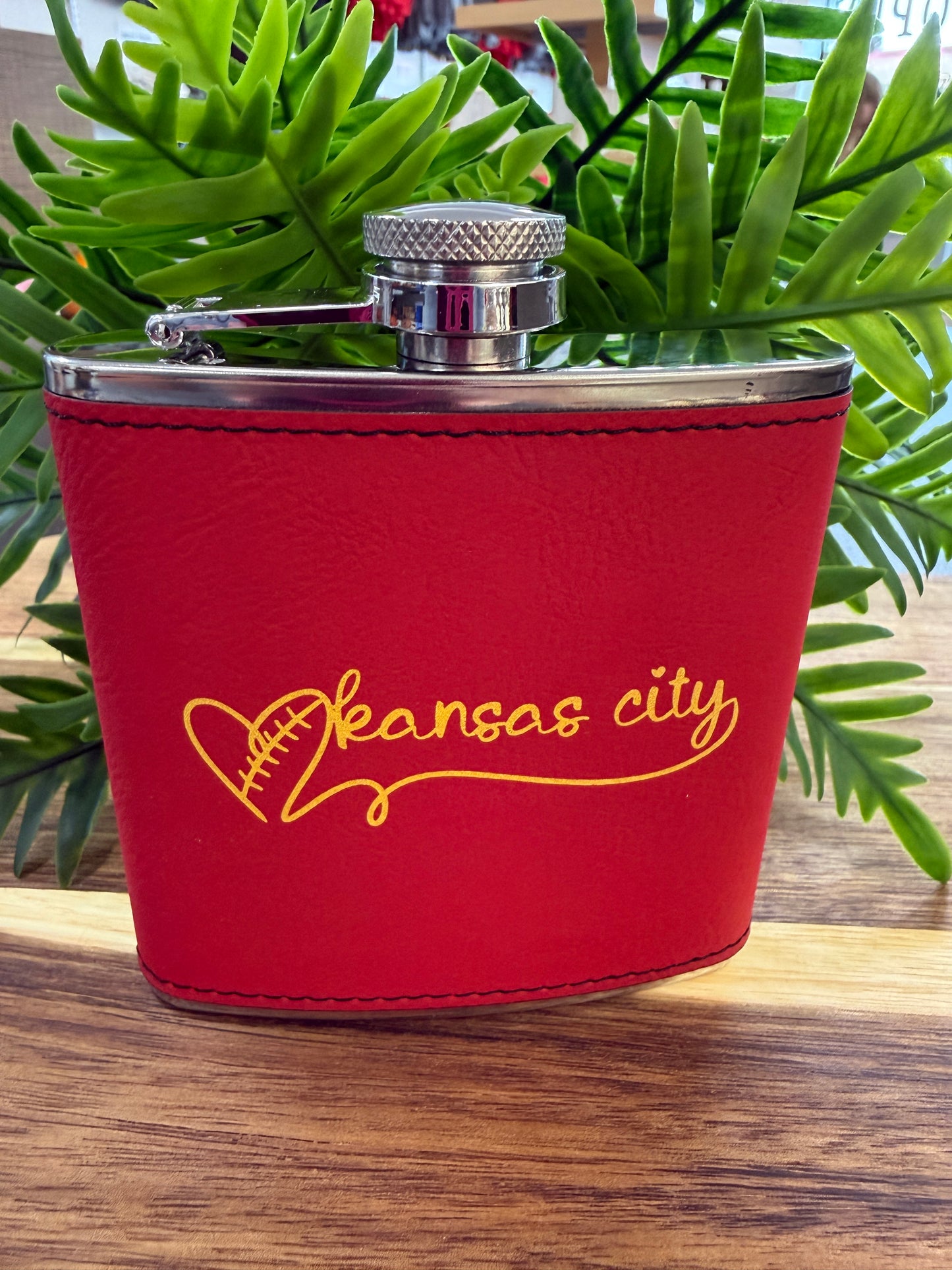Kansas City Football Flask